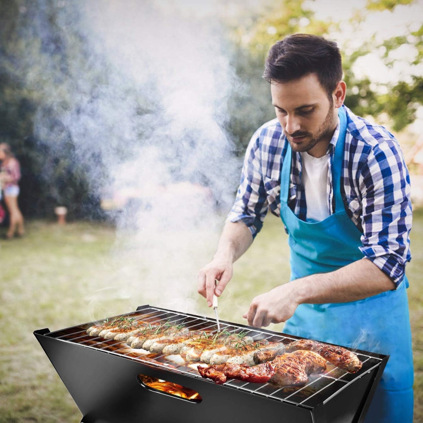 Foldable Charcoal Grill, Portable BBQ Barbecue Grill