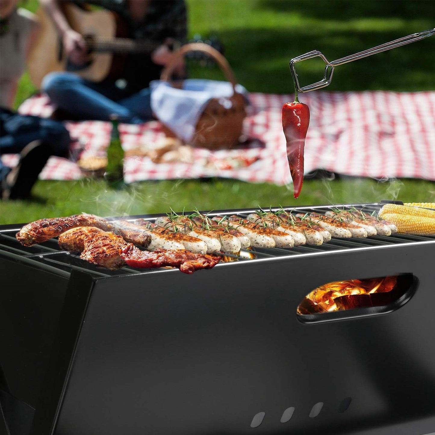 Foldable Charcoal Grill, Portable BBQ Barbecue Grill