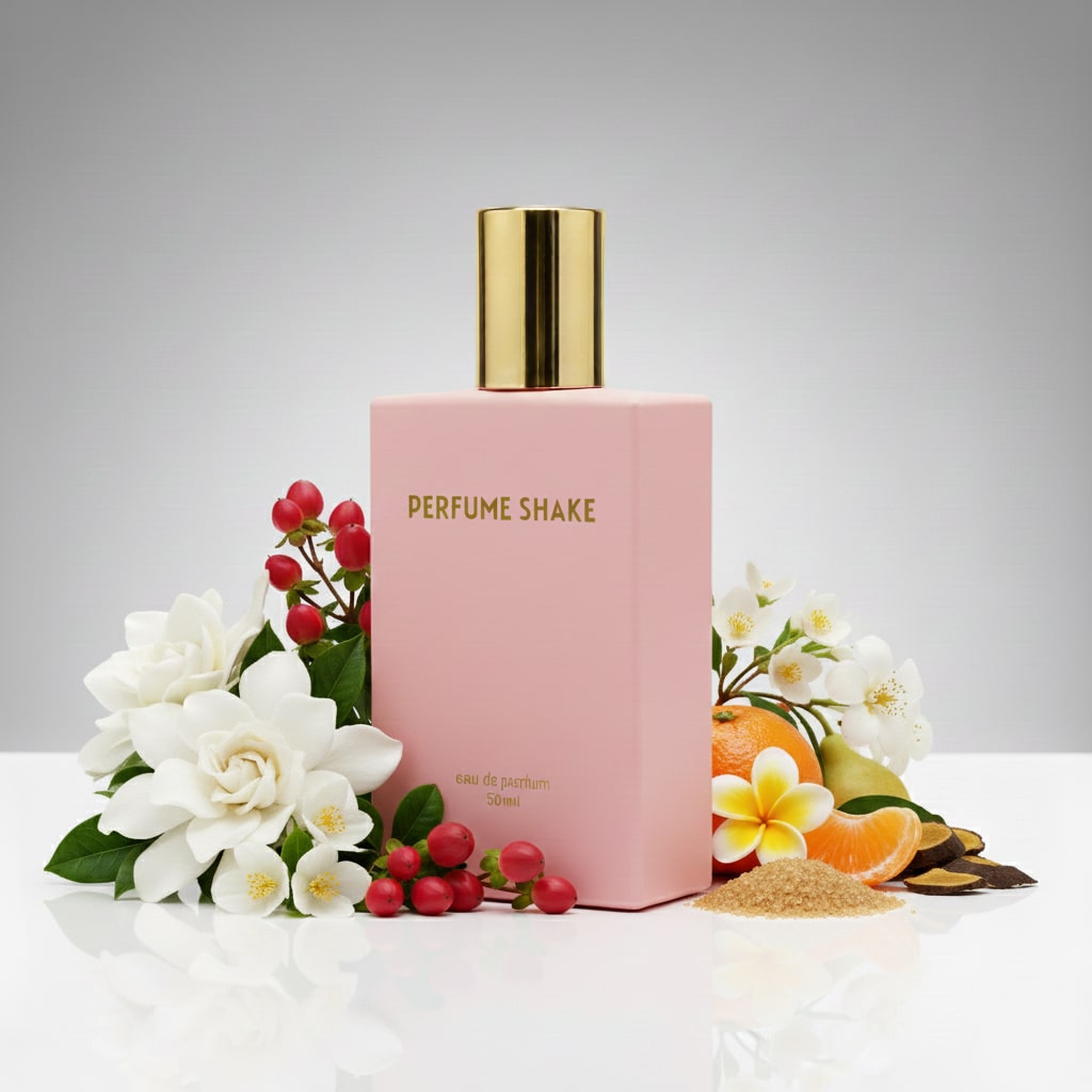 Pink Perfume SHAKE 449 long-lasting delicate floral and fresh green fragrance for women in UAE