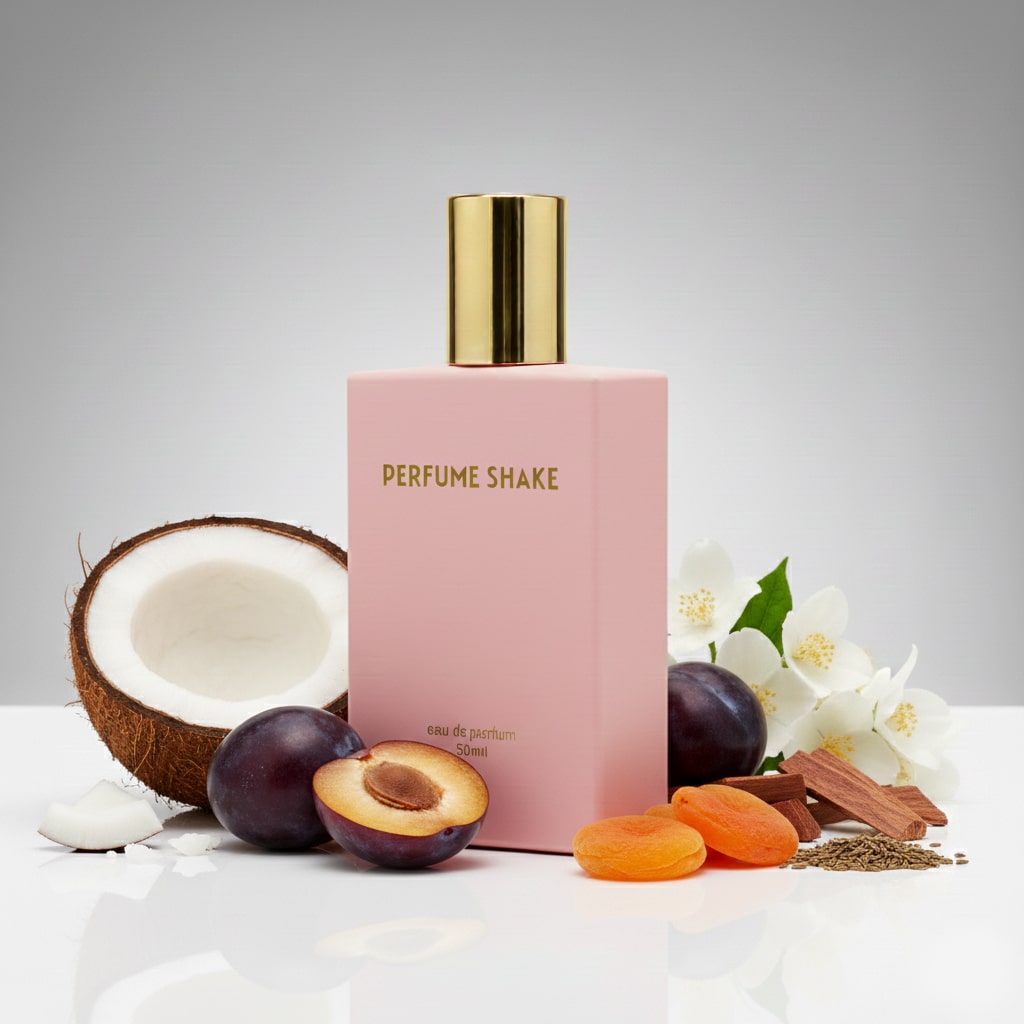 Pink Perfume SHAKE 464, sweet and oriental vanilla fragrance notes for women in UAE