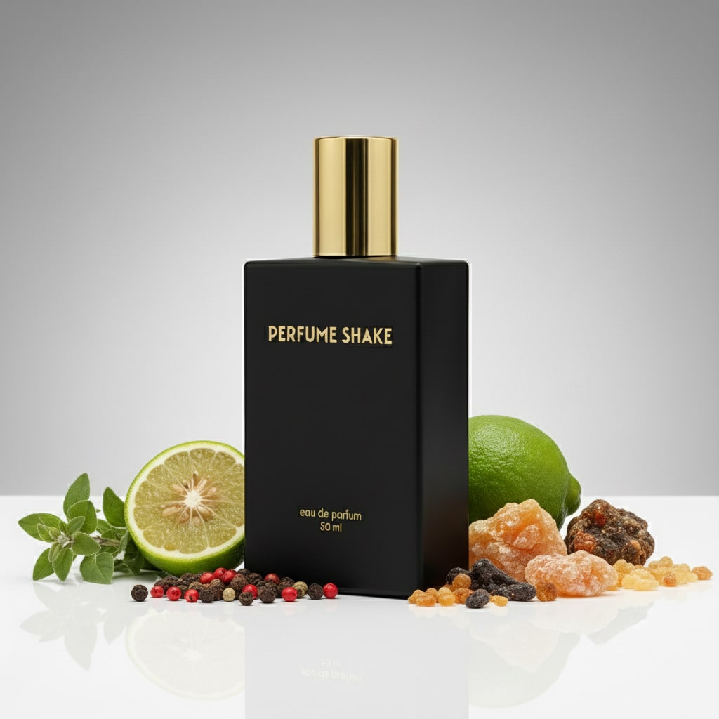 Black Perfume Shake 422 with smoky incense, amber and spicy notes for men in UAE
