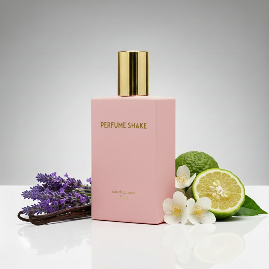 Pink Perfume Shake 341 floral & aromatic fragrance with lavender & vanilla notes for women in UAE.