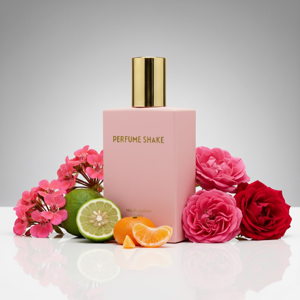 Pink Perfume Shake 426, fresh & rose floral notes for women in UAE.