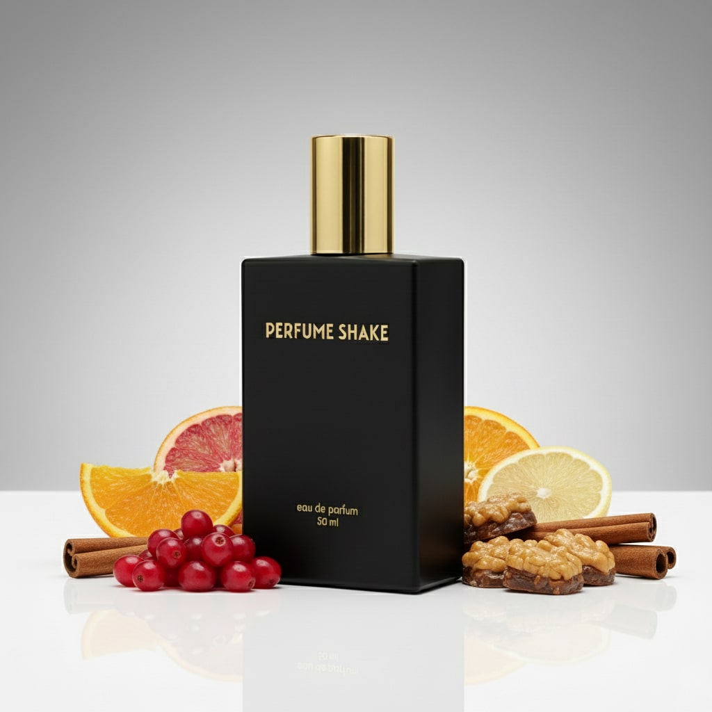 Black Perfume Shake 444 with fresh citrus, musk and woody notes for unisex in UAE