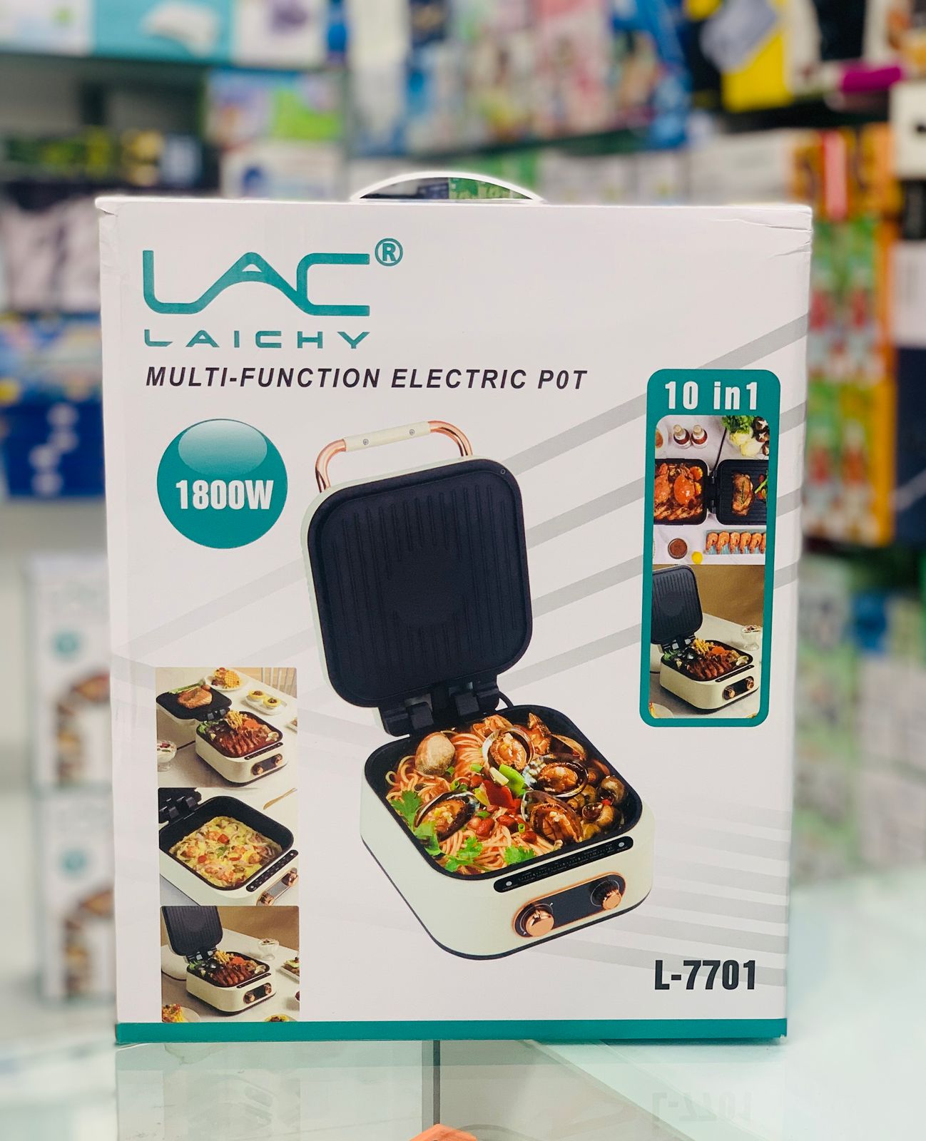 10 in 1 Electric Grill with Cooking Pot, Multifunctional Cooker