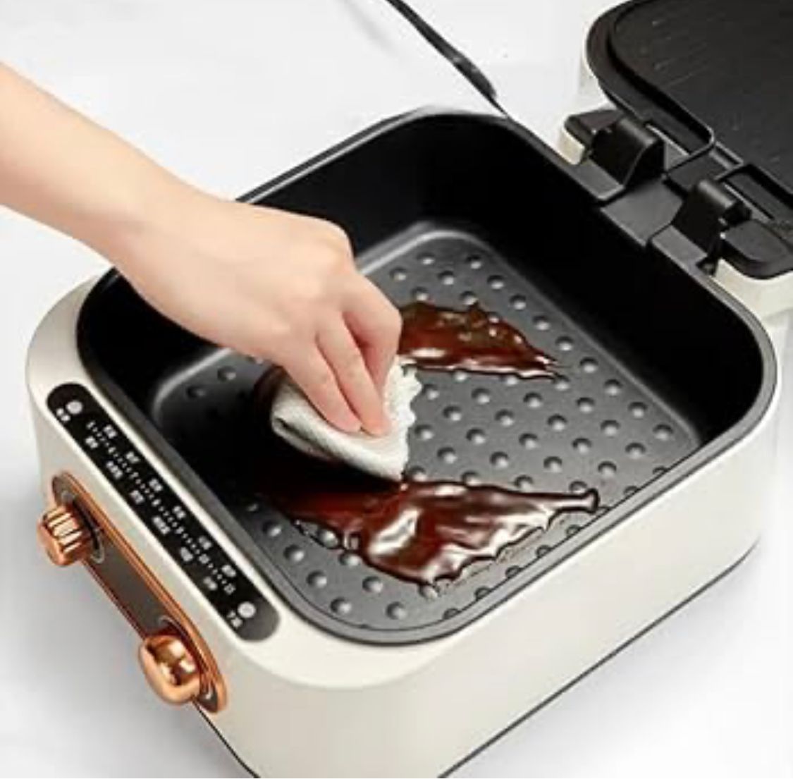 10 in 1 Electric Grill with Cooking Pot, Multifunctional Cooker