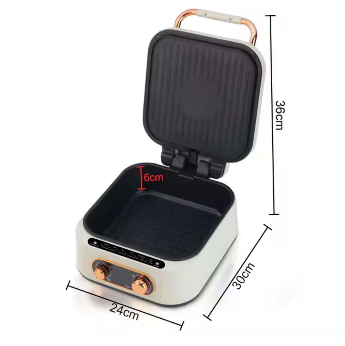 10 in 1 Electric Grill with Cooking Pot, Multifunctional Cooker