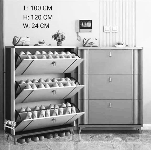 Italian-style luxury ultra-thin shoe cabinet