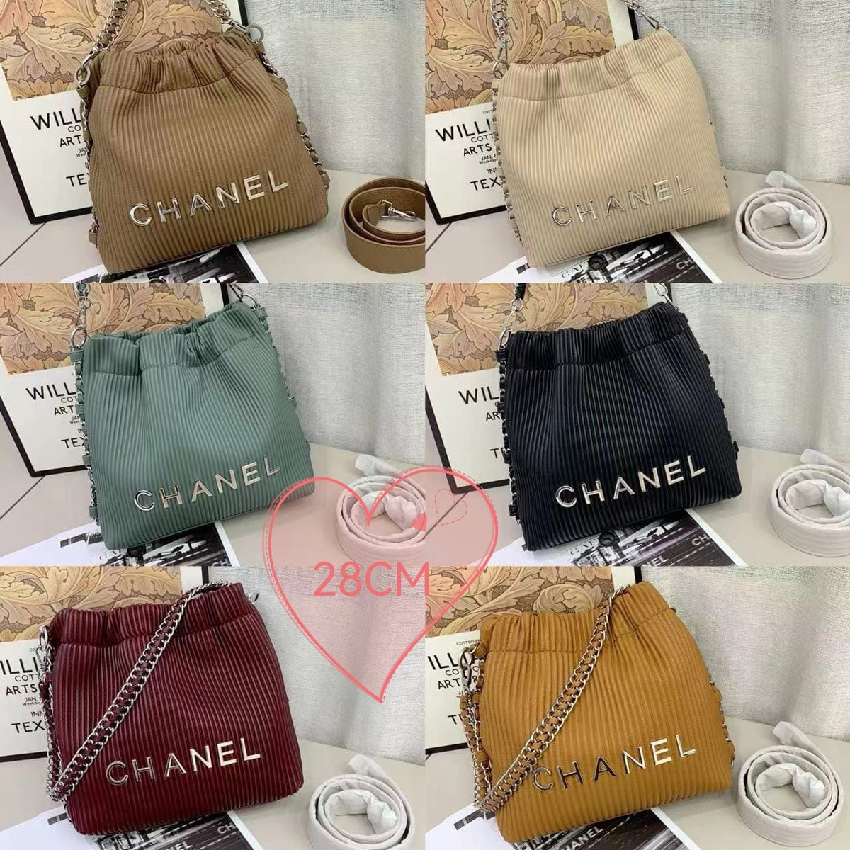 Chanel bucket shoulder bag 28cm - Saadstore