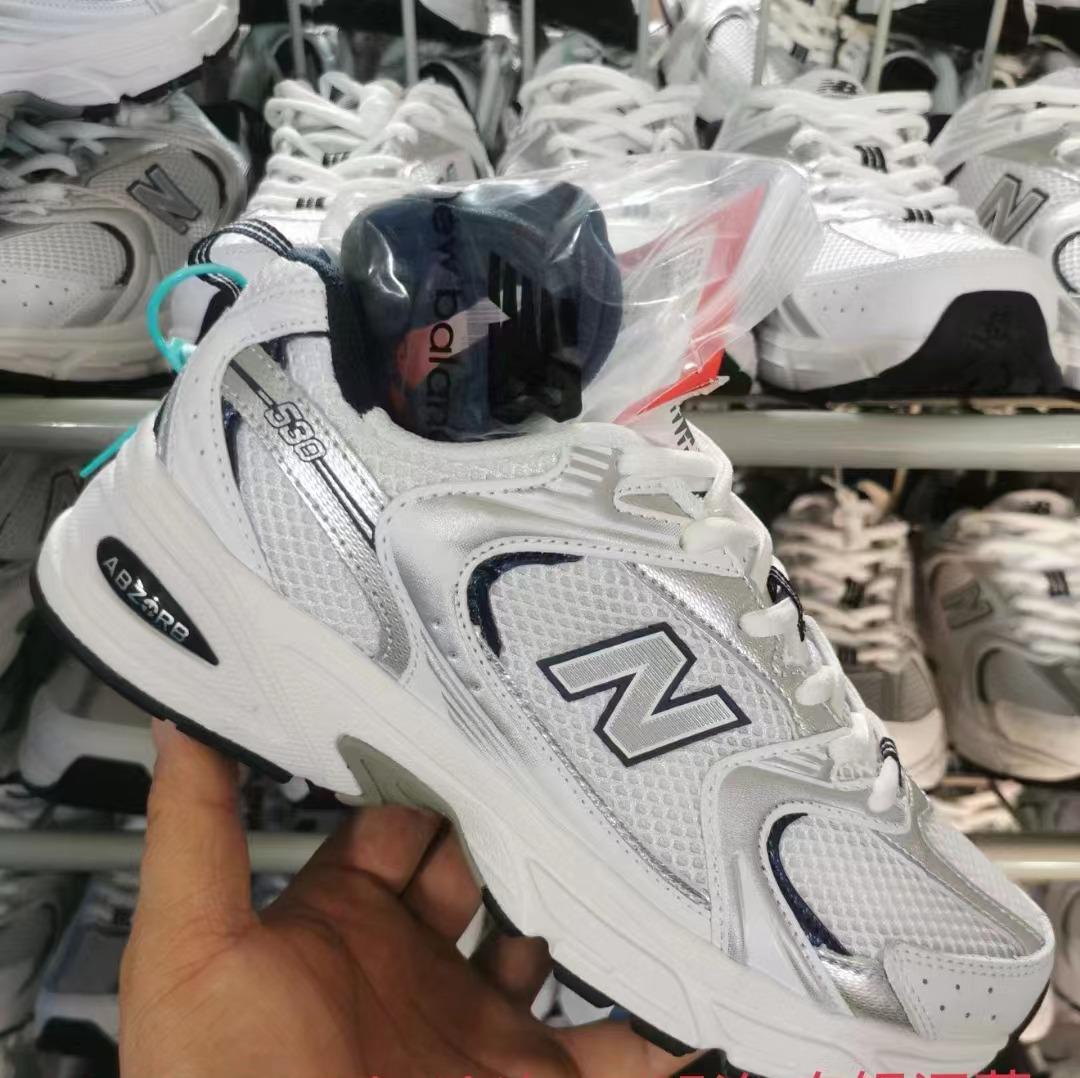 New Balance Ivory Mesh Low - top Running Sneakers - Saadstore