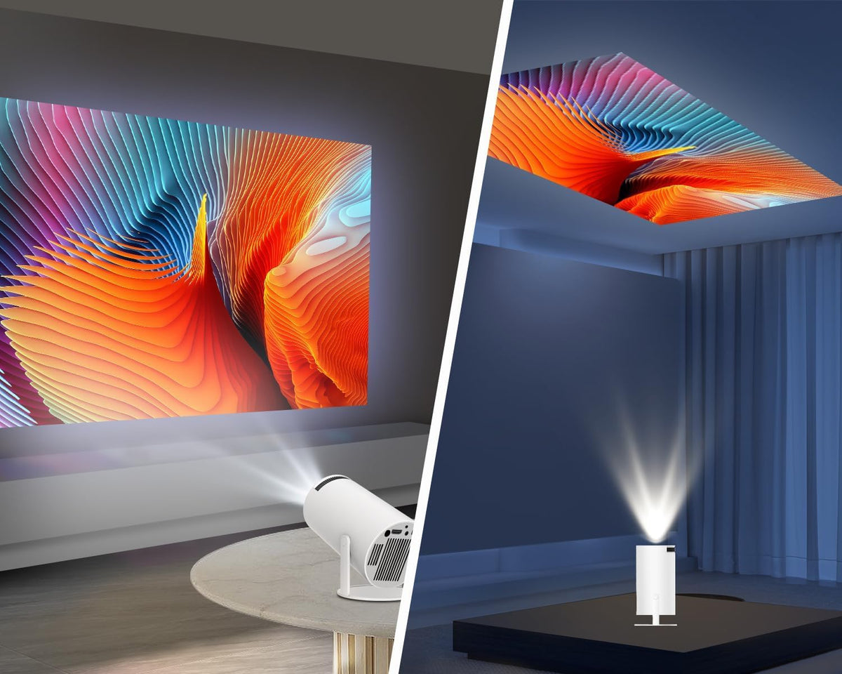 Portable Projector: Your Perfect Home, Office, and Outdoor Entertainment Companion! 6M Warranty - Saadstore