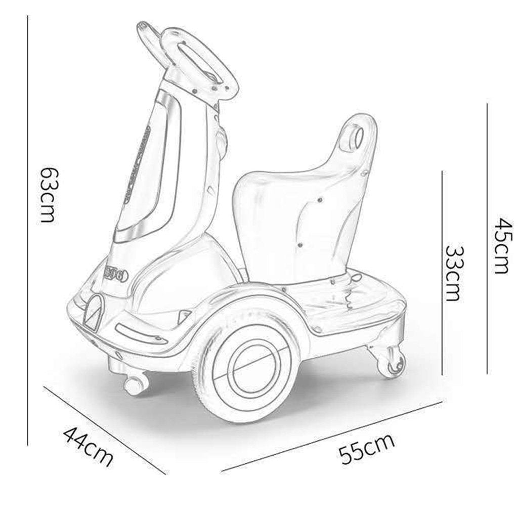 Children's rotating electric motorcycle