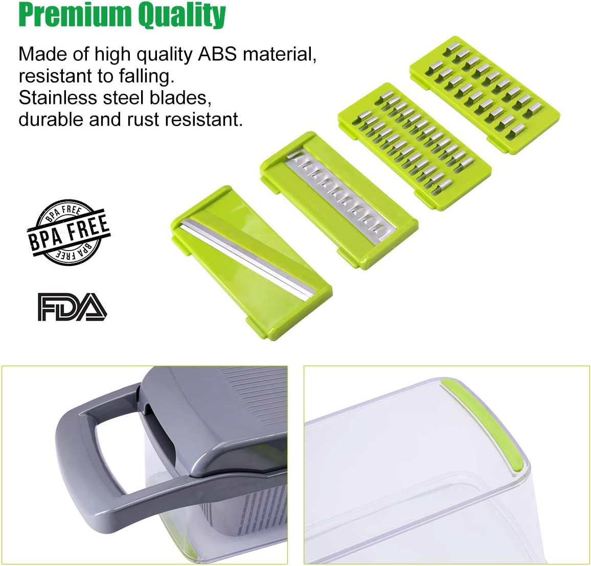 Best Multi-functional Vegetable Chopper & Food Processor - 7 Blades, BPA-Free, Easy Clean | UAE Kitchen Essential