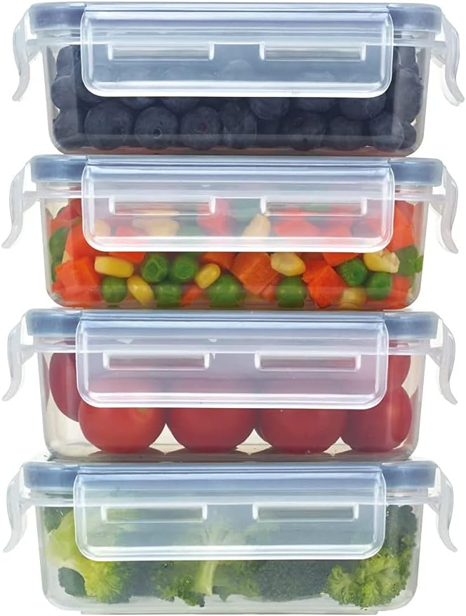 13-Piece Airtight Food Storage Container Set with Lids | Microwave & Dishwasher Safe | Leakproof for Kitchen & Lunch Box