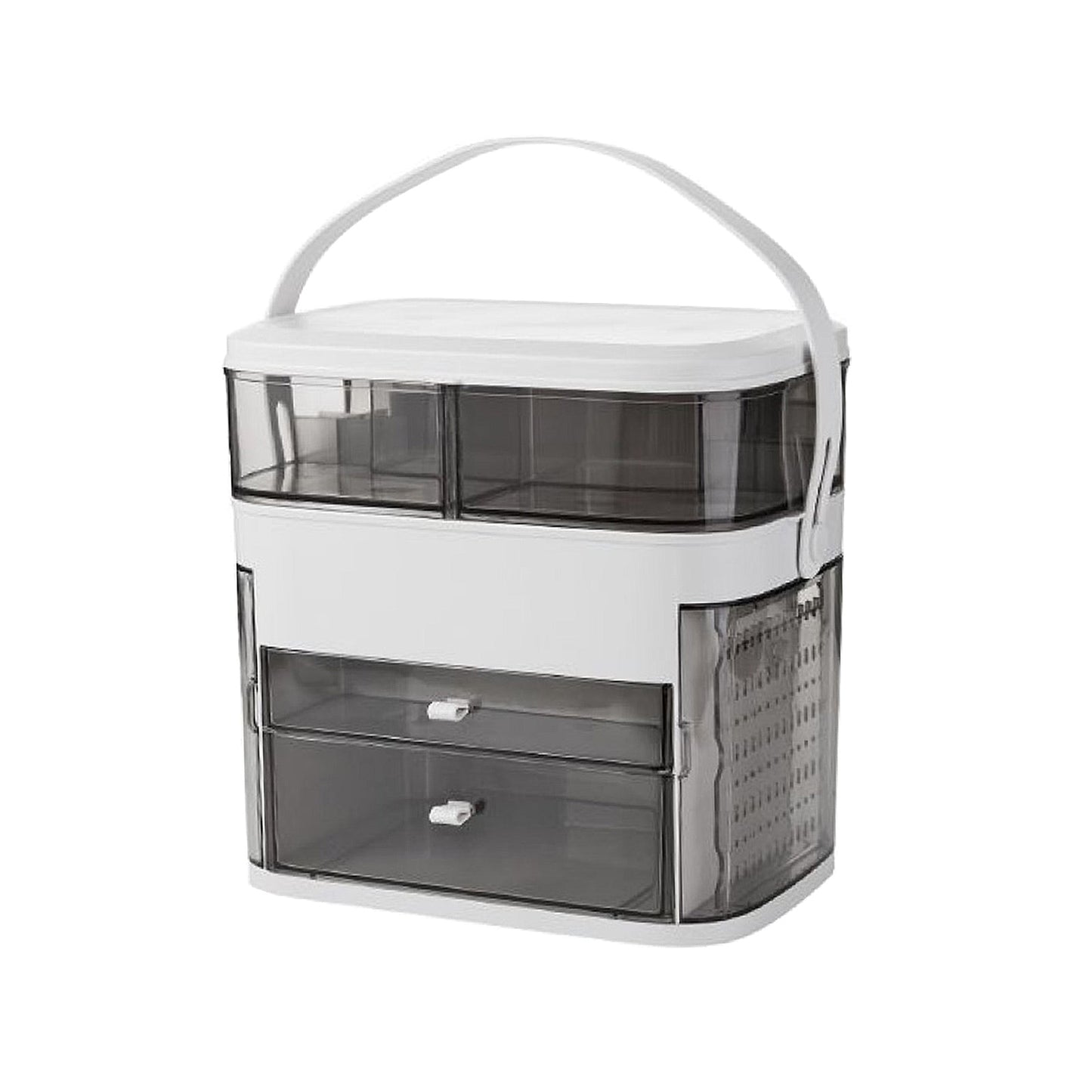 Large LED Mirror & Cosmetic Storage Box | Dubai | UAE | Dustproof Makeup Organizer