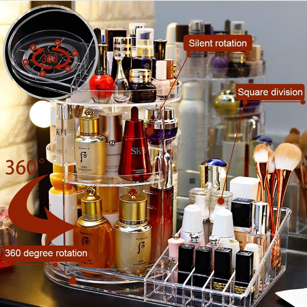360° Rotating Multi-Function Cosmetic Organizer UAE | Buy Makeup Storage Online Dubai