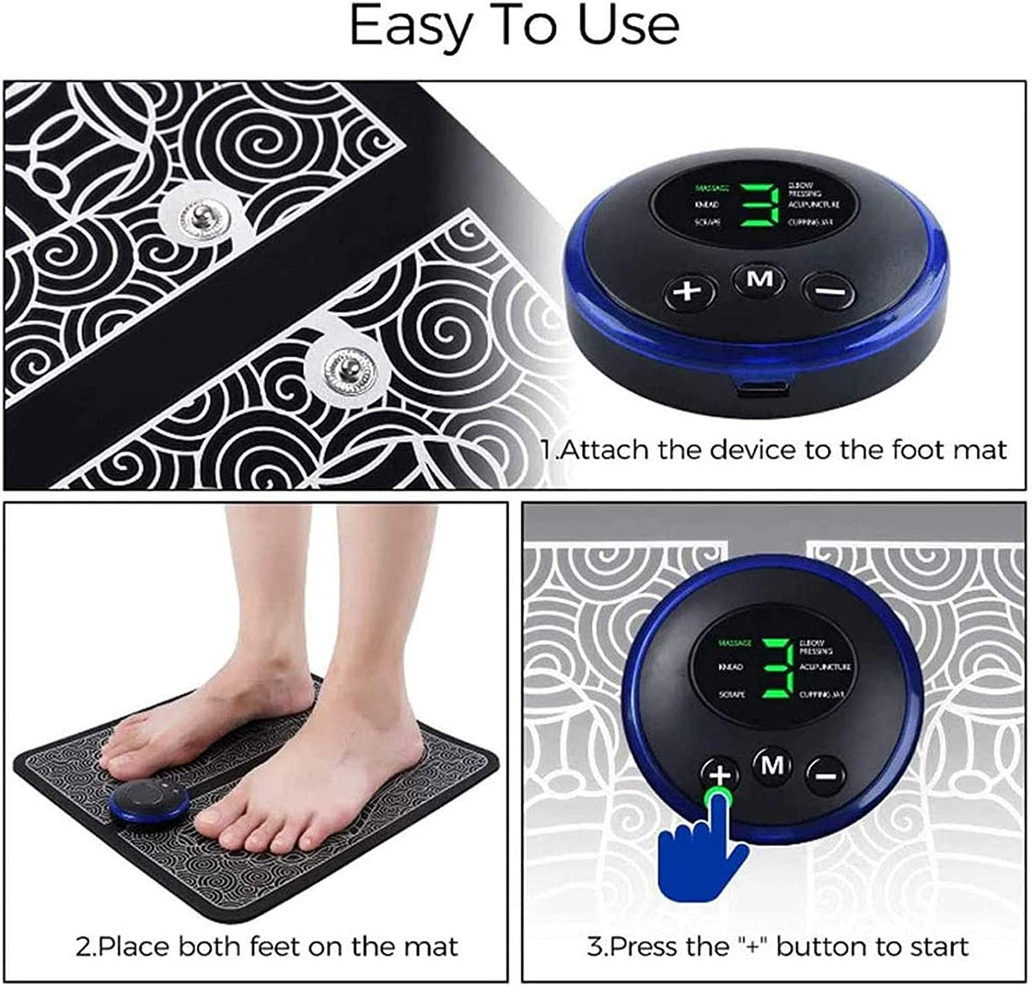 Foot Massager Pad | Portable Muscle Stimulator Mat