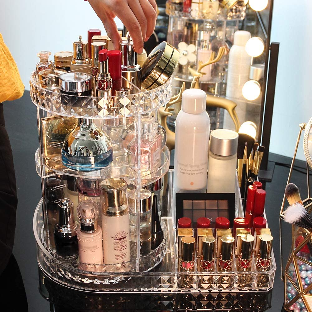 360° Rotating Multi-Function Cosmetic Organizer UAE | Buy Makeup Storage Online Dubai