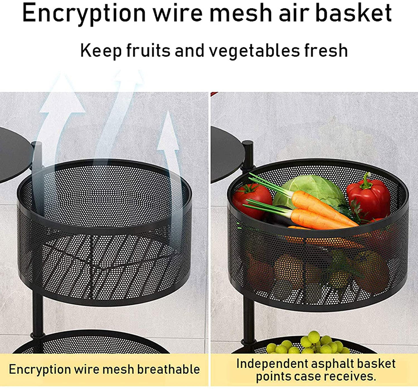 360° Layered Shelf Storage Rack