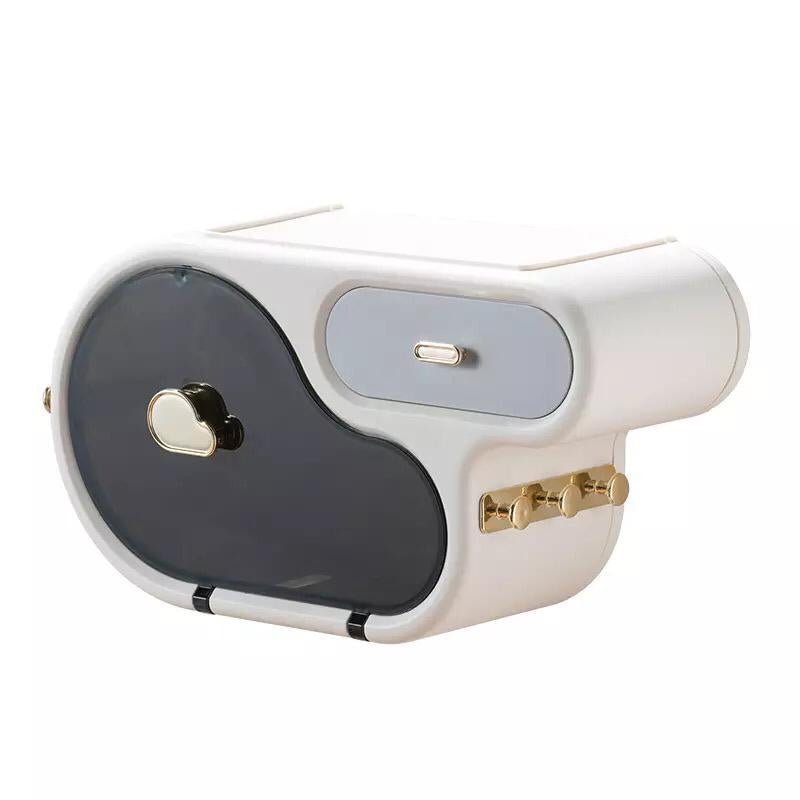 Wall Mount Toilet Roll Paper Organizer