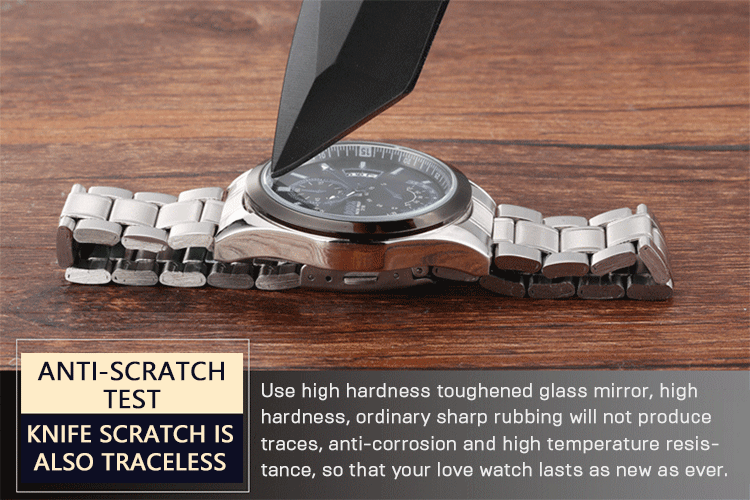 BOSCA Men's Stainless Steel Luminous Casual Watch - 48mm Silver Dial, Quartz, 30M Waterproof (UAE)