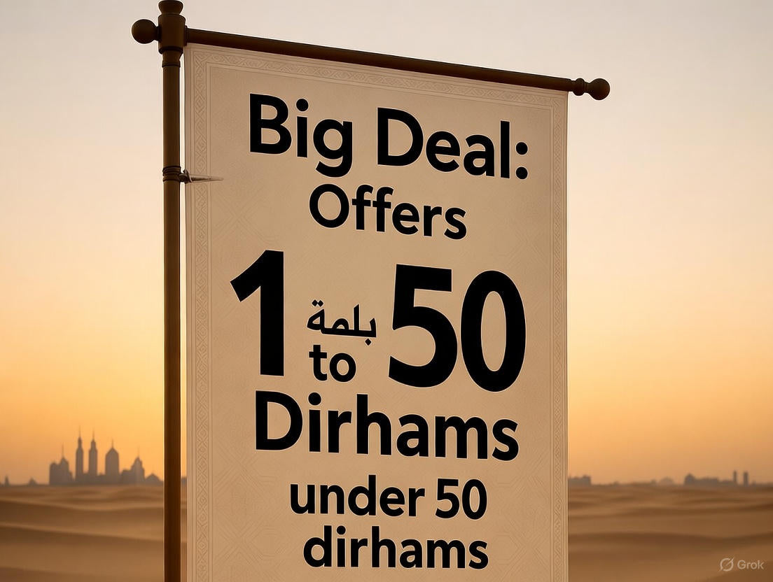 Big Deals! Top picks under 50 AED! Limited time offer