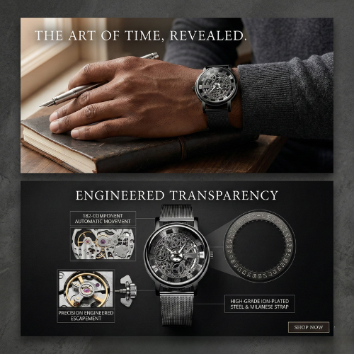 Men’s Retro Multi-Element Chronograph Watch – Luxury Stainless Steel Analog Wrist Watch for Men UAE
