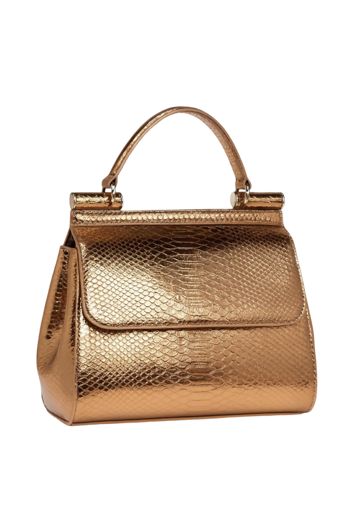 Luxury Top Handle Party Handbag for Women – Crocodile Texture Designer Purse