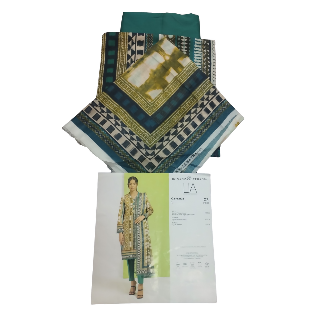 Unstitched 3PC Lady Suits in Dubai & UAE | Digital Printed Lawn