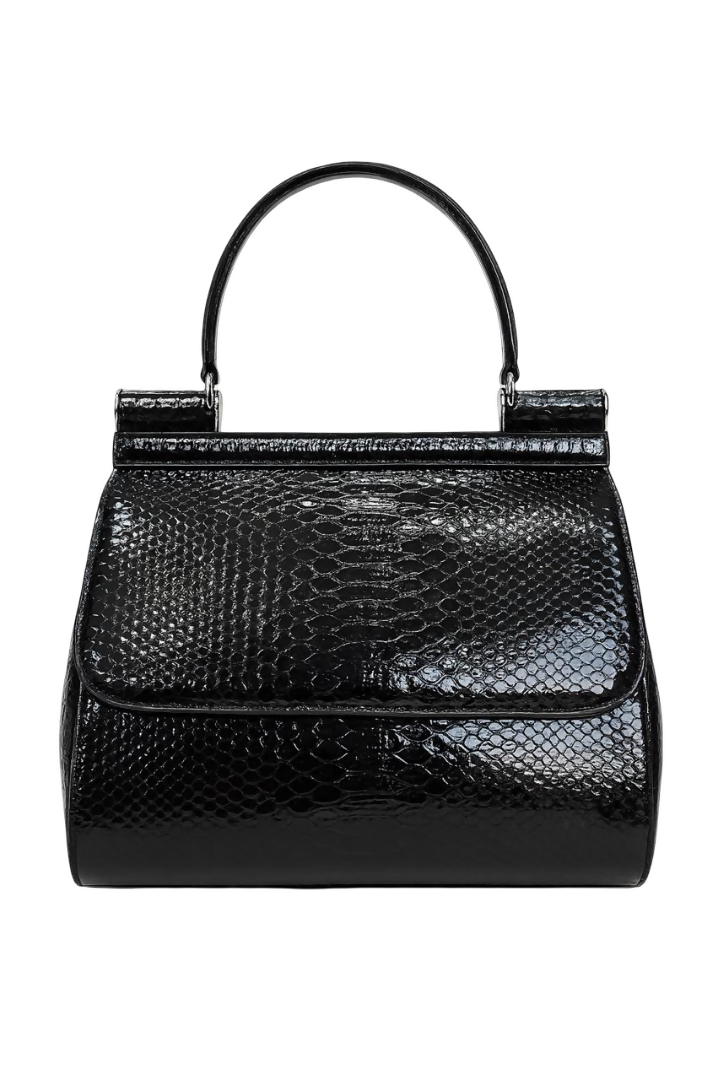 Luxury Top Handle Party Handbag for Women – Crocodile Texture Designer Purse
