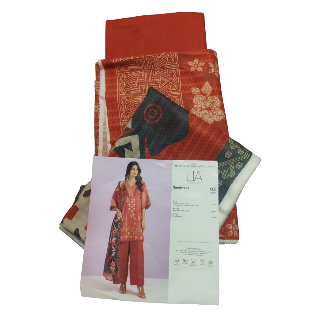 Unstitched 3PC Lady Suits in Dubai & UAE | Digital Printed Lawn