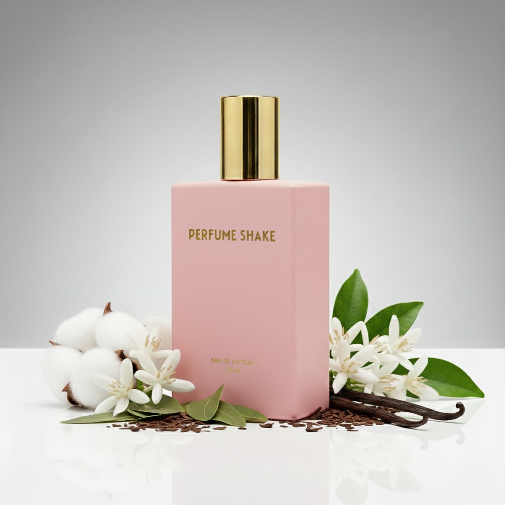 Pink Perfume Shake 346 floral musk fragrance with rose & amber notes for women in UAE.