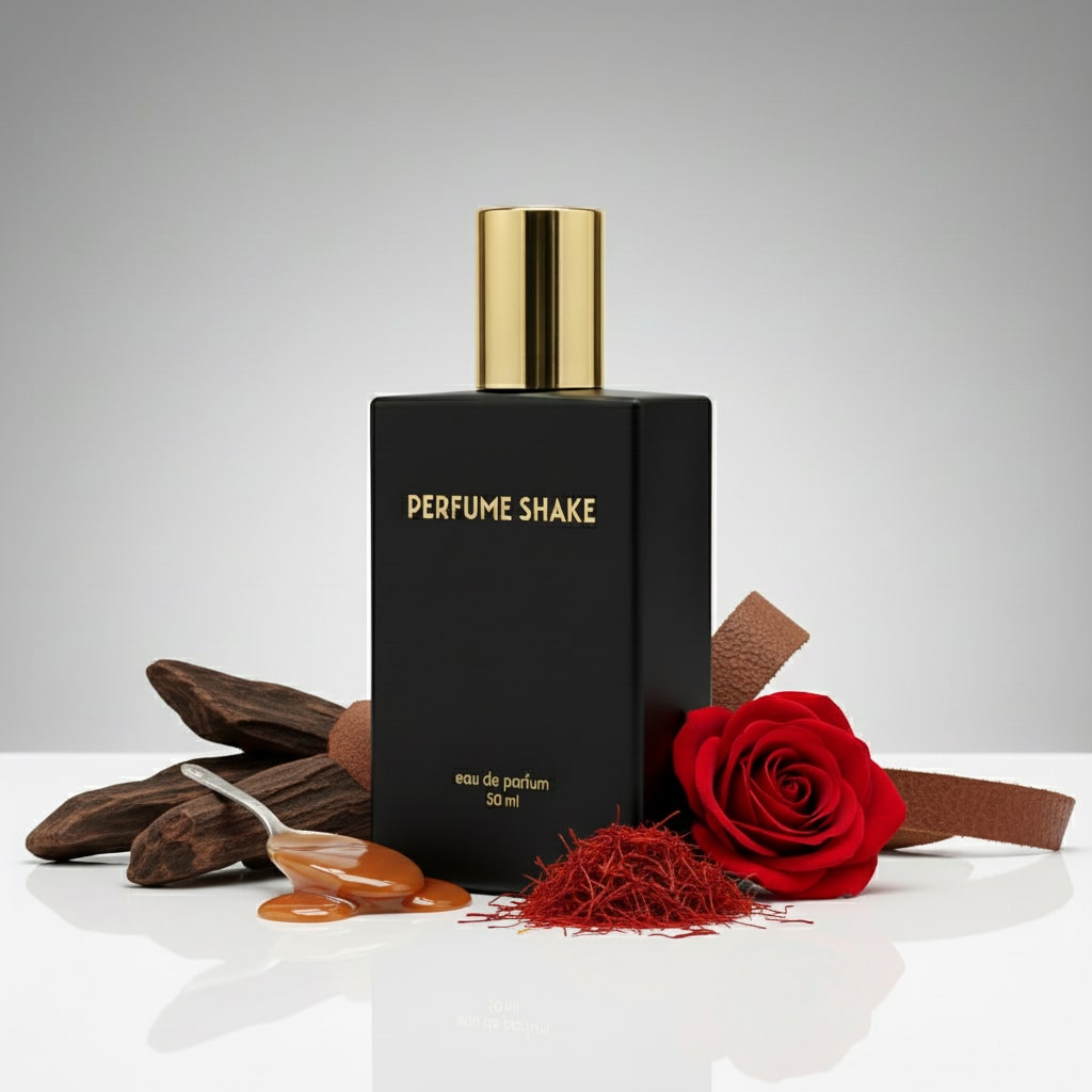 Black Perfume Shake 357 perfume with spicy cinnamon, cocoa, coffee and woody notes for unisex in UAE.