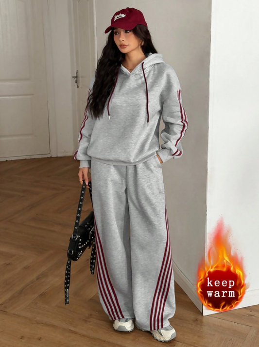 Women’s High-Quality Fleece Tracksuit – Premium Hoodie & Sweatpants Two-Piece Set (Available in Multiple Sizes