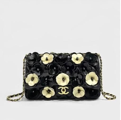 Camellia Floral Flap Bag