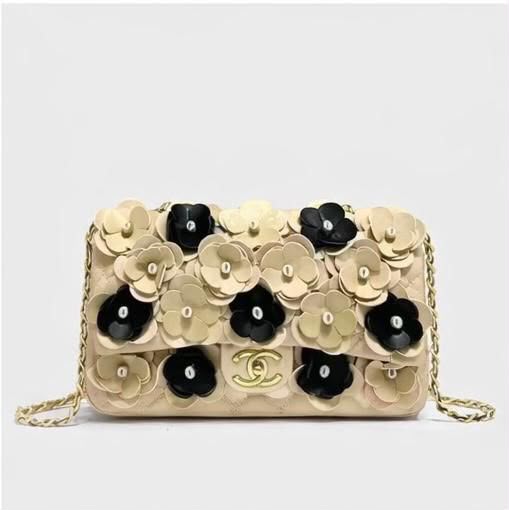 Camellia Floral Flap Bag