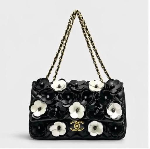 Camellia Floral Flap Bag