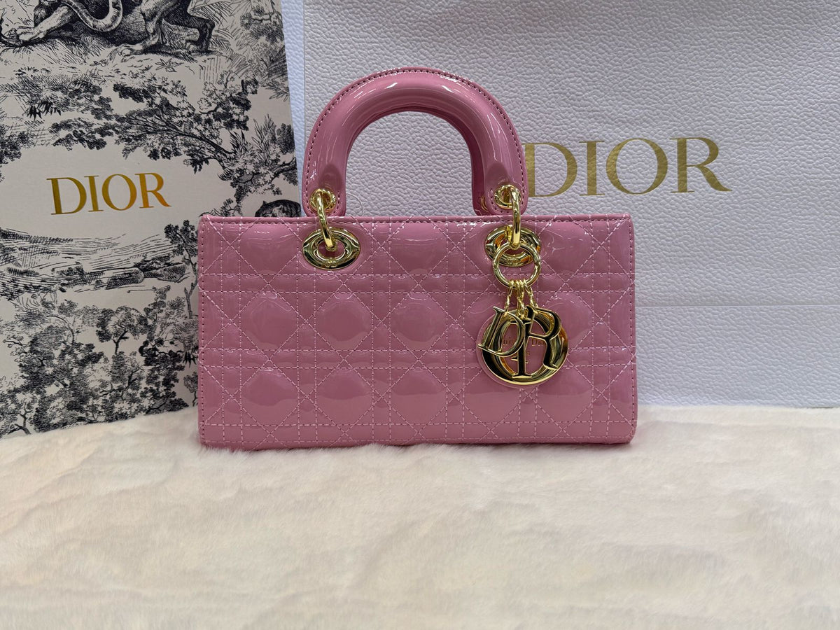 Lady Cannage Glossy Leather Bag 26cm