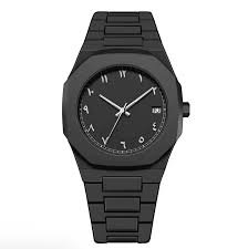 Limited Edition Black Arabic Date Watch For Men