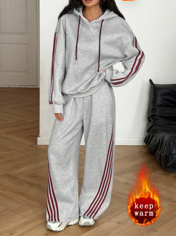 Women’s High-Quality Fleece Tracksuit – Premium Hoodie & Sweatpants Two-Piece Set (Available in Multiple Sizes