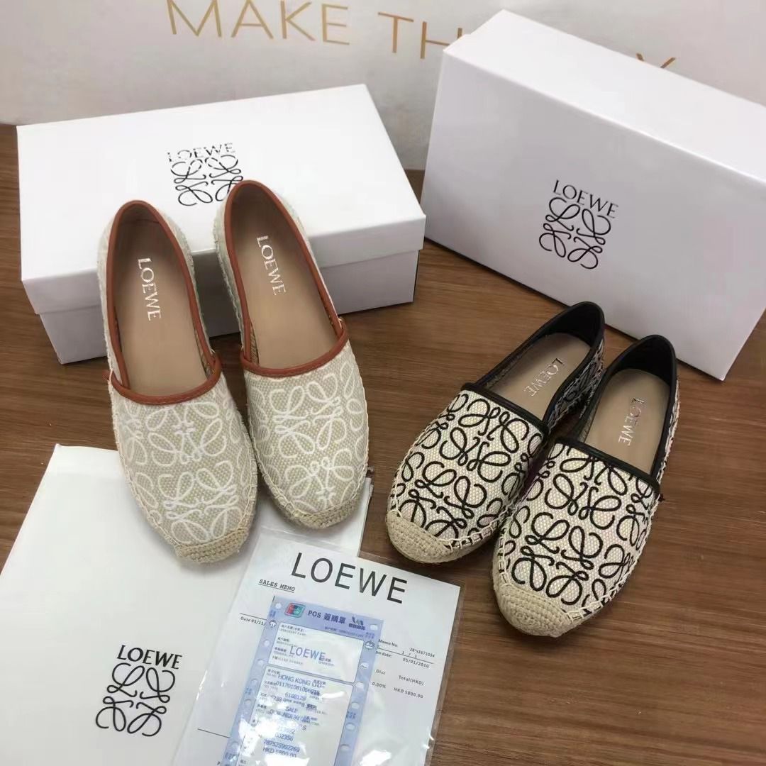 𝐋𝐄𝐖 Canvas Espadrille Shoes - Saadstore