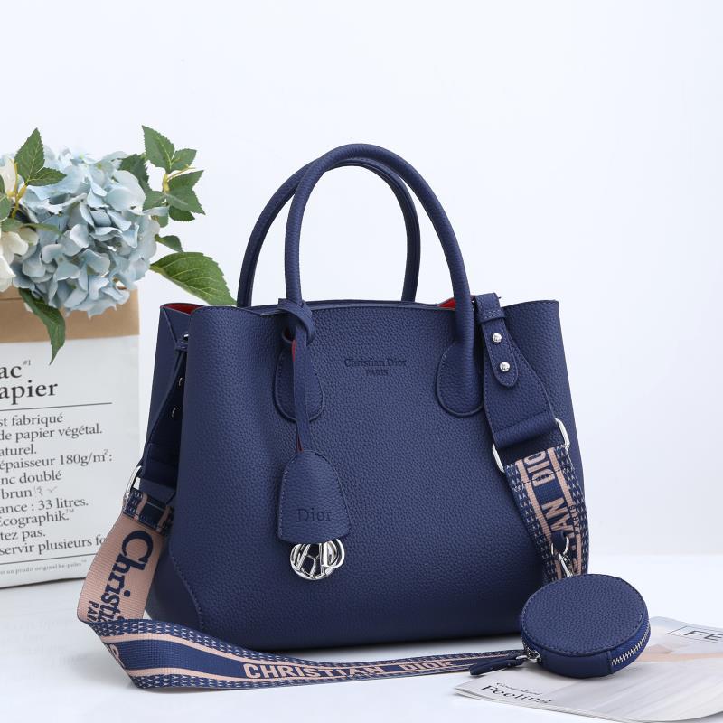 C.D Open Bar Leather Tote Bag - Saadstore