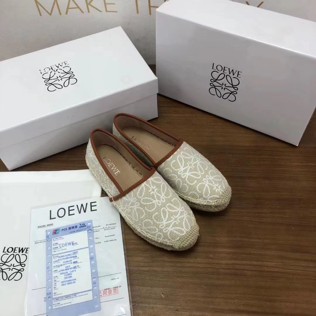 𝐋𝐄𝐖 Canvas Espadrille Shoes - Saadstore