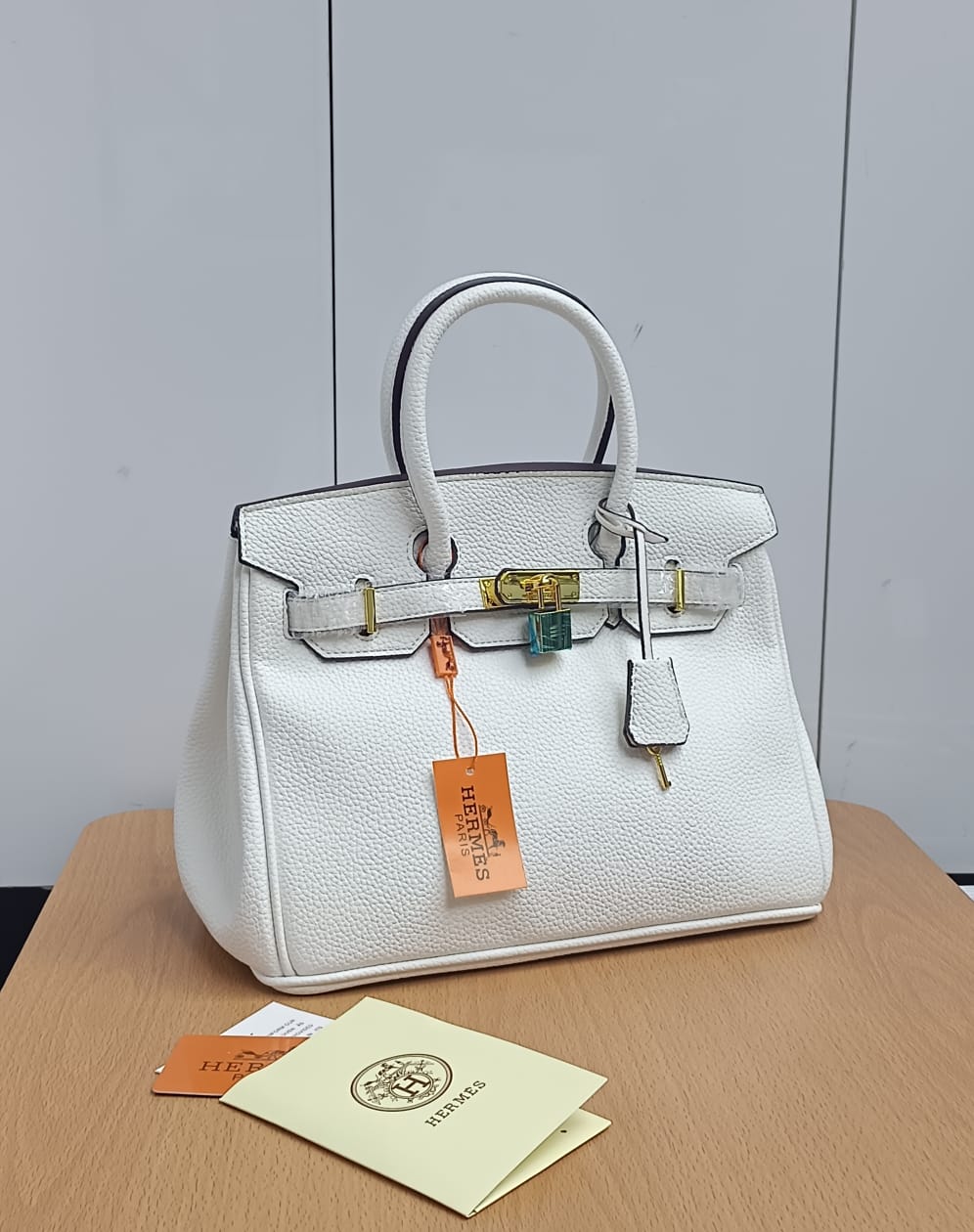 𝐇 Clemence Leather Bag (30*24*15cm) - Saadstore