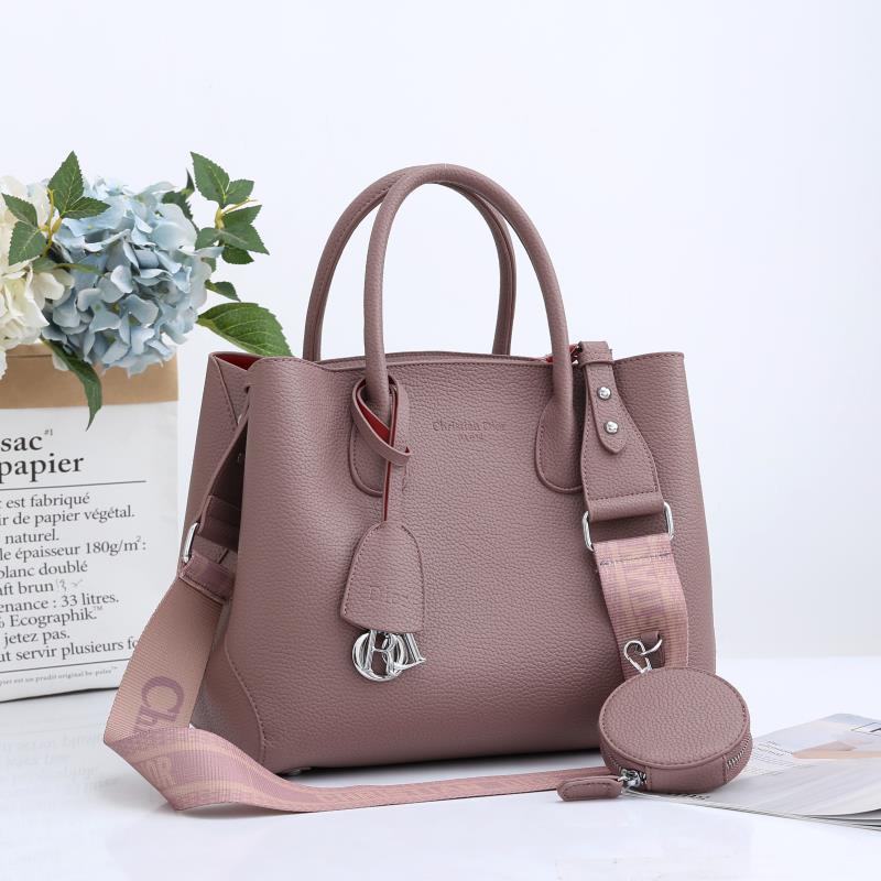 C.D Open Bar Leather Tote Bag - Saadstore