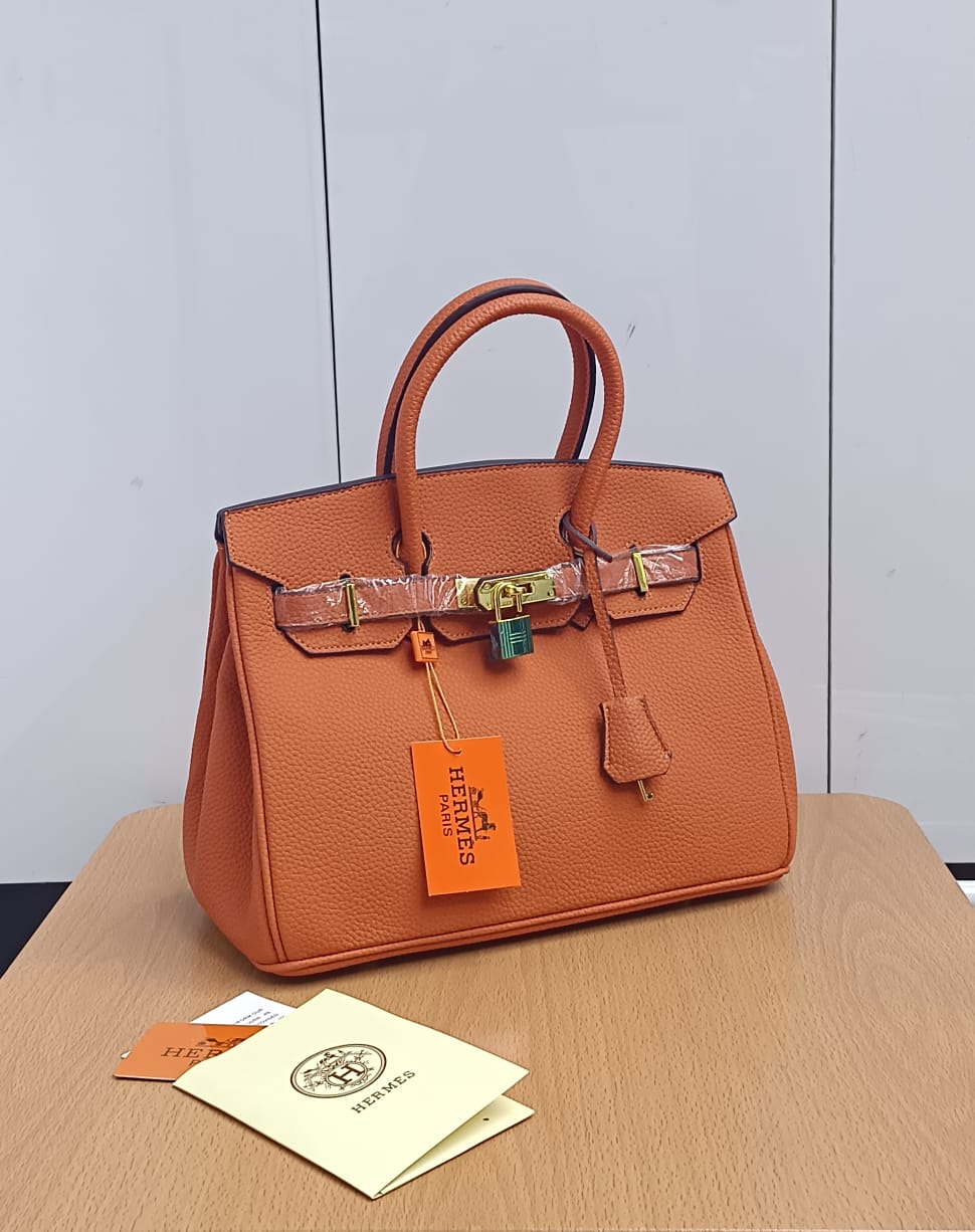 𝐇 Clemence Leather Bag (30*24*15cm) - Saadstore