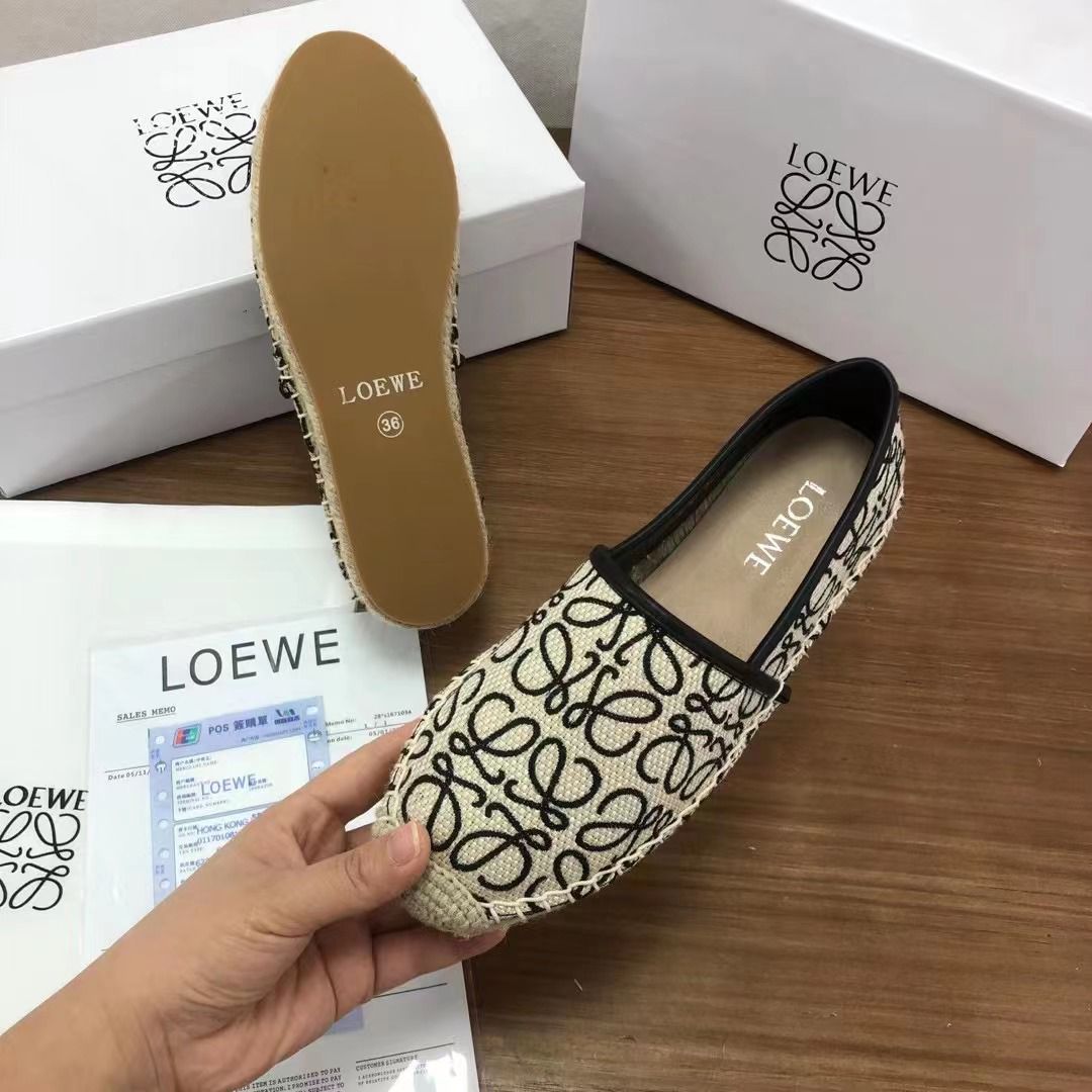 𝐋𝐄𝐖 Canvas Espadrille Shoes - Saadstore