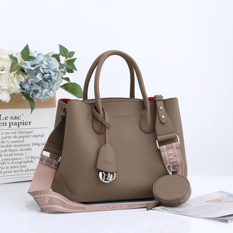 C.D Open Bar Leather Tote Bag - Saadstore