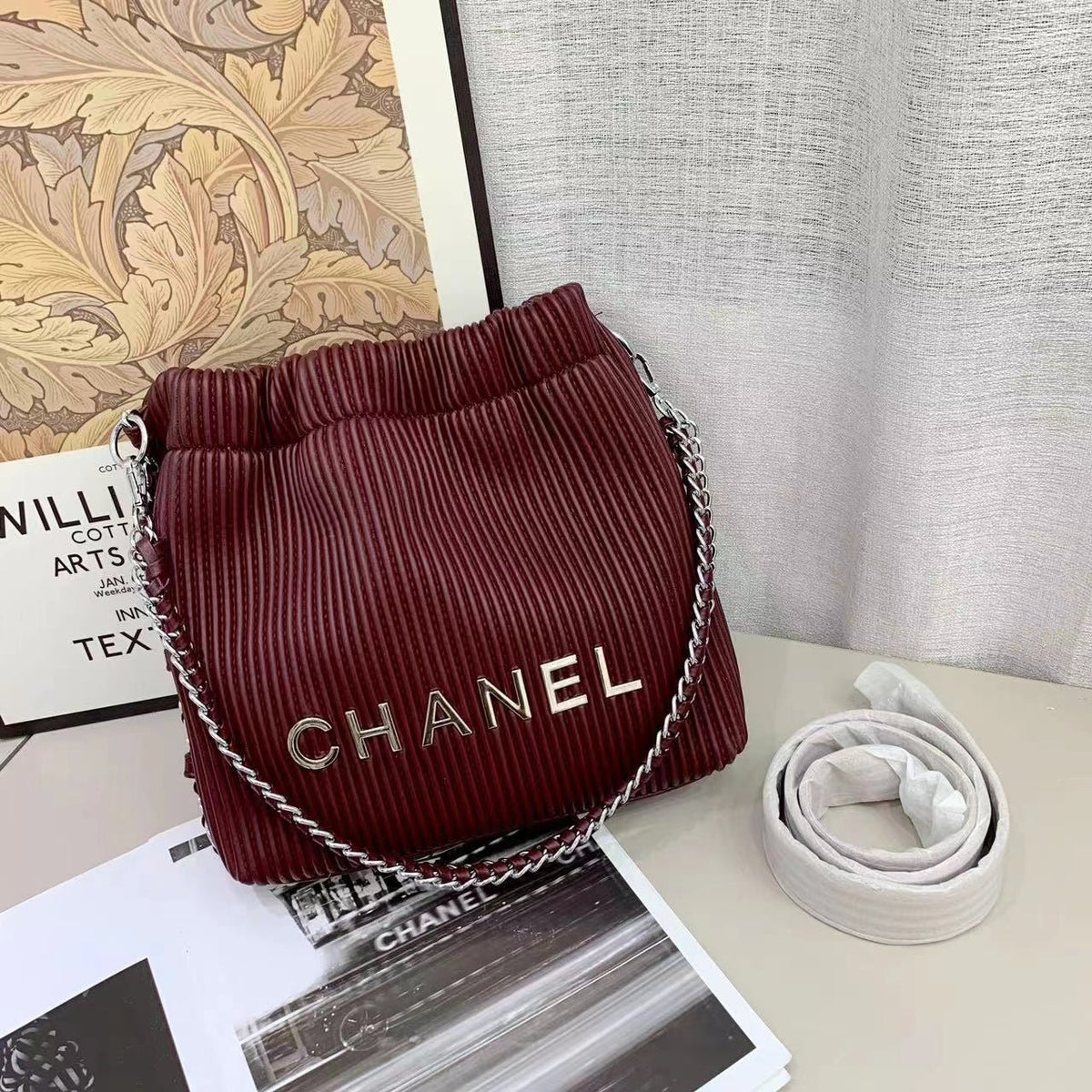 Chanel bucket shoulder bag 28cm - Saadstore