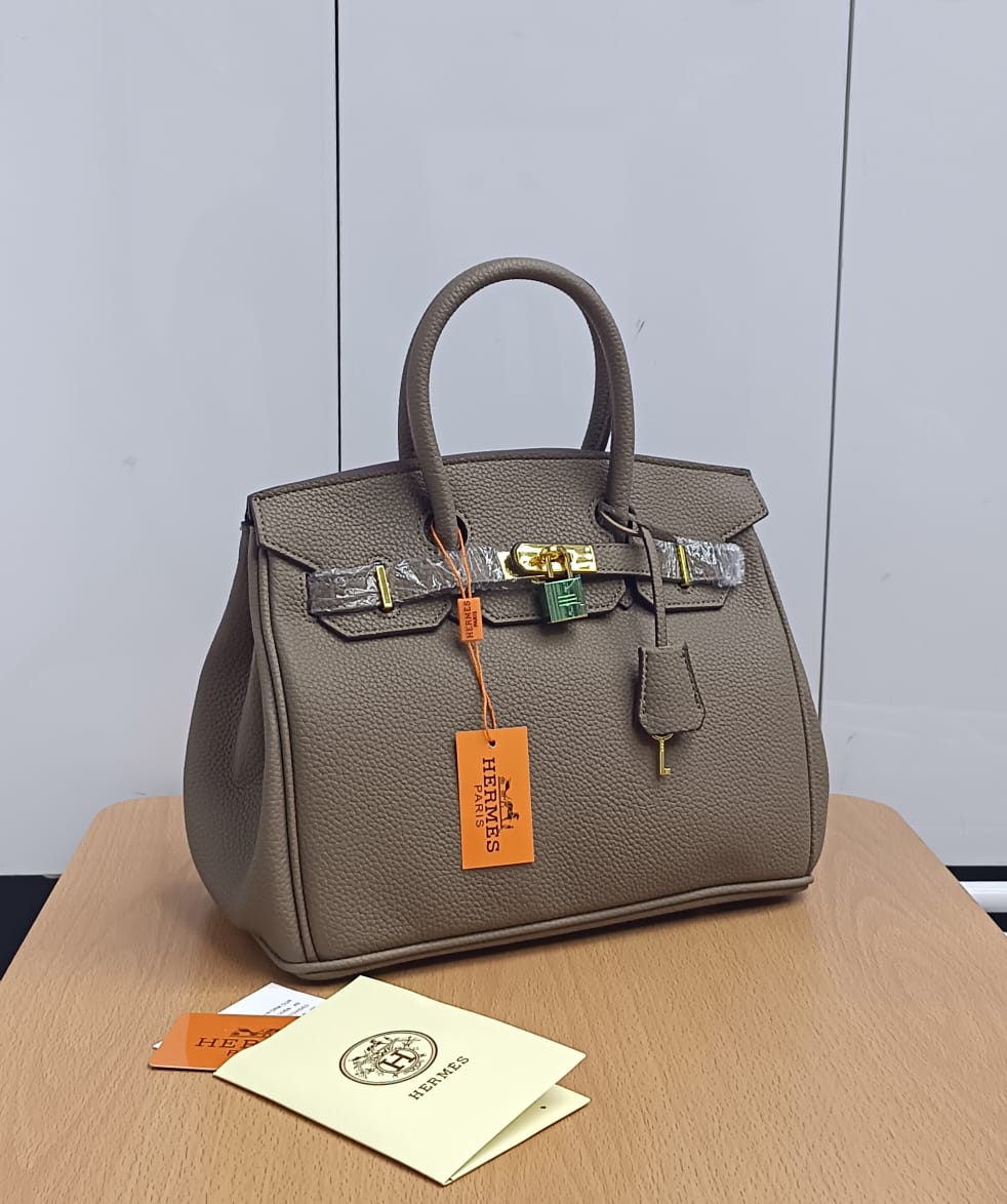 𝐇 Clemence Leather Bag (30*24*15cm) - Saadstore